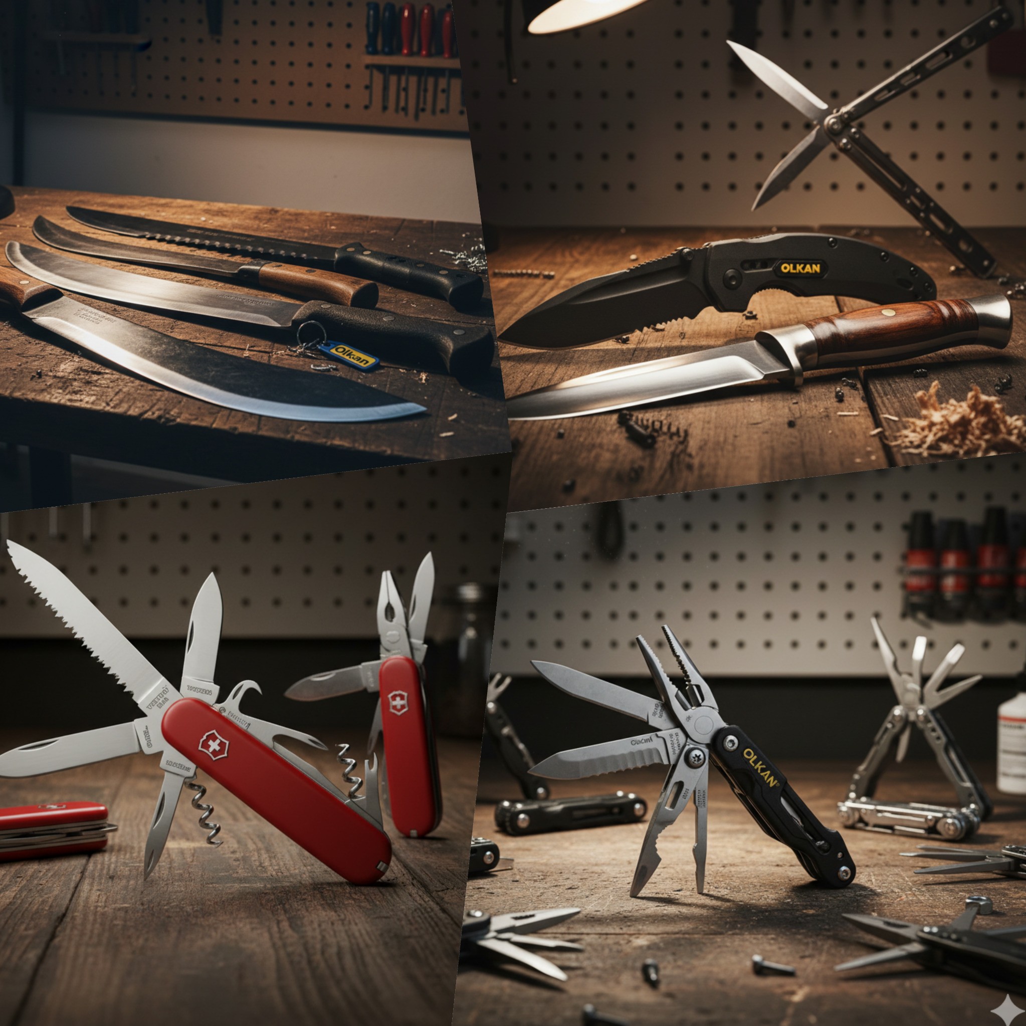 Noże, scyzoryki, maczety i multitoole — OLKAN